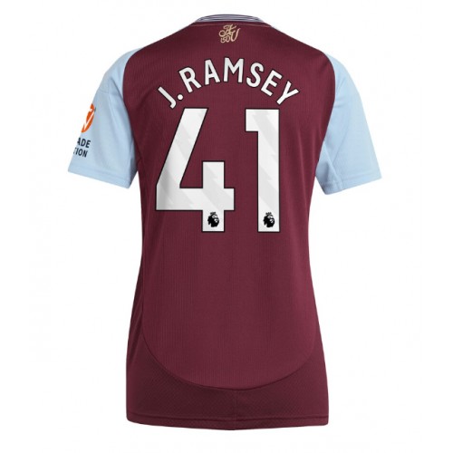 Dámy Fotbalový dres Aston Villa Jacob Ramsey #41 2024-25 Domácí Krátký Rukáv